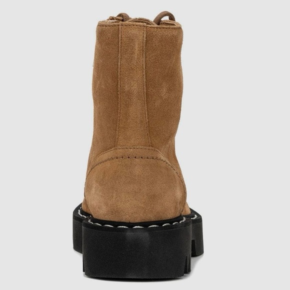 NWT- AQUQTALIA HARLYN SUEDE COMBAT BOOTS - Picture 5 of 6